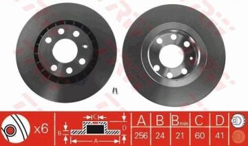 Opel Vectra B Ön Fren Diski 1.8 16V 125 Beygir 1996-1998 TRW