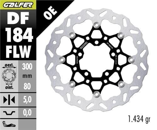 Kawasaki Versys 650 KLE Ön Fren Diski 300 mm 2010-2014 GALFER DALGALI HAREKETLİ ÇELİK DİSK