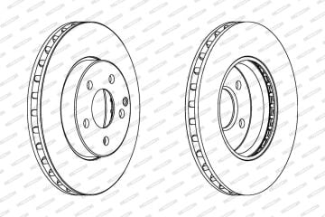 Mercedes E Serisi W211 Kasa E270 CDI Ön Fren Diski 295 mm Çap 2002-2009 BOSCH