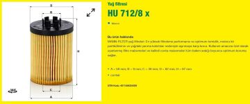 Opel Corsa C Yağ Filtresi 1.0 58 Beygir Motor No 19MA9234 Öncesi 2001-2206 MANN