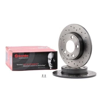 Audi A1 Performanslı Arka Fren Diski Bütün Modellere 230 mm Çap Delikli 2010-2018 BREMBO XTRA