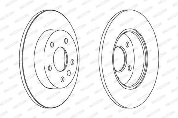 Opel Astra G Fren Diski Arka 2.0 16V 264 mm çap 5 Bijon 1998-2004 FERODO