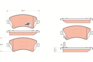 Toyota Corolla E12 Kasa Ön Fren Balatası 2002-2007 TRW