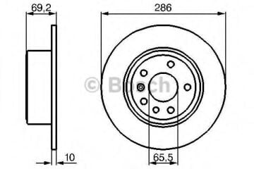 Opel Vectra B Arka Fren Diski 2.0 DTI 16V 100 Beygir 1999-2002 BOSCH