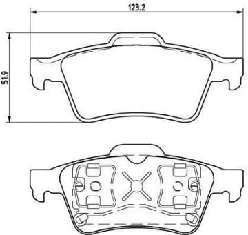 Ford Transit Connect Arka Fren Balatası Diskli Modeller İçin 2003-2013 BREMBO
