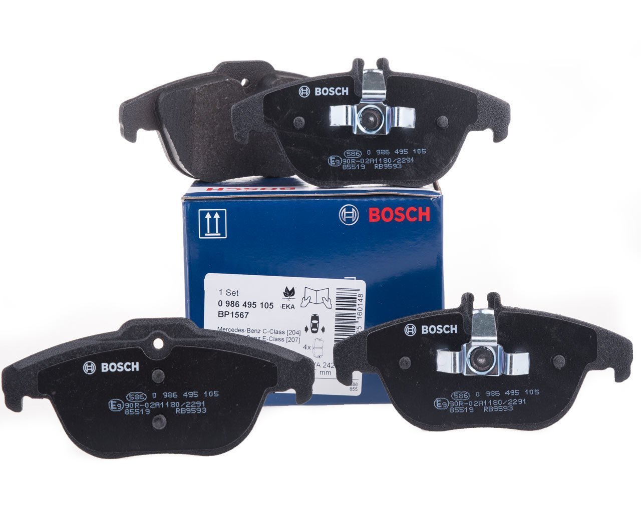 Mercedes 204 Kasa C220 Arka Fren Balatası 2007-2013 BOSCH