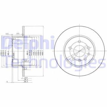 Opel Vectra B Arka Fren Diski 2.0 DTI 16V 100 Beygir 1999-2002 DELPHI