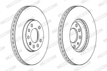 Opel Vectra B Ön Fren Diski 2.0 DTI 16V 100 Beygir 1999-2002 FERODO