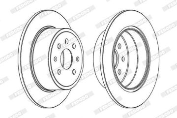 Opel Vectra B Arka Fren Diski 2.0 DTI 16V 100 Beygir 1996-1998 FERODO