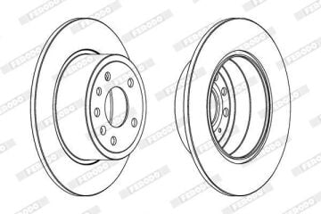 Opel Vectra B Arka Fren Diski 2.0 DTI 16V 100 Beygir 1999-2002 FERODO