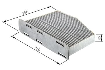 Mercedes E Serisi W211 Kasa E240 Karbonlu Polen Filtresi 177 Beygir 2002-2009 BOSCH