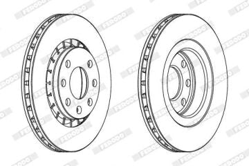 Opel Vectra B Ön Fren Diski 2.0 DTI 16V 100 Beygir 1996-1998 FERODO