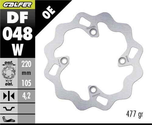 Honda CBR 125 R Arka Fren Diski 220 mm 2011-2019 GALFER DALGALI SABİT DİSK