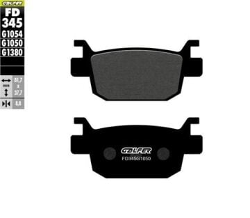 Honda Forza 300 Arka Fren Balatası 2013-2018 GALFER YARI METAL SCOOTER için lütfen
