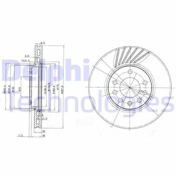 Opel Vectra B Ön Fren Diski 2.0i 16V 136 Beygir 1999-2002 DELPHI