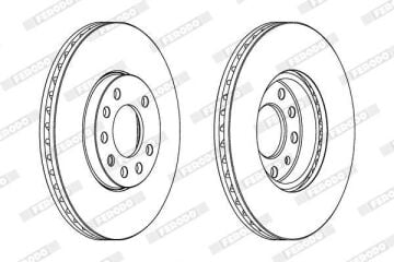 Opel Vectra B Ön Fren Diski 2.0i 16V 136 Beygir 1999-2002 FERODO