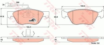 Alfa Romeo 156 Fren Balatası Ön 2.0 16V TRW
