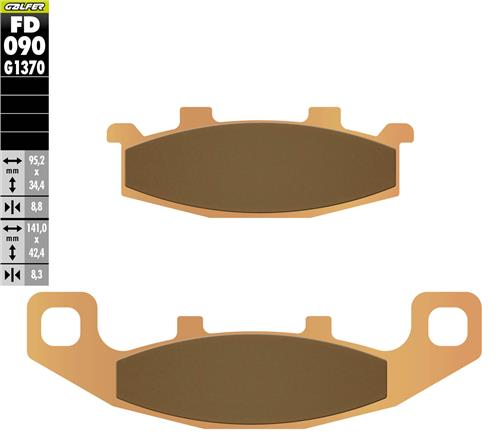 Kawasaki Er-5 Ön Fren Balatası 1997 2000 Arası GALFER SİNTER METAL