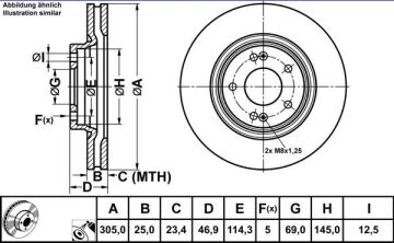 Kia Sportage Ön Fren Diski 305 mm Çap 16'' Sistem 2016-2020 ATE ORIGINAL
