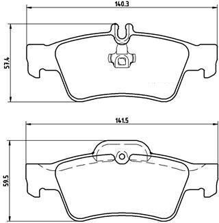 Mercedes E Serisi W211 Kasa E280 CDI Arka Fren Balatası AMG Spor Paket 2002-2009 BREMBO
