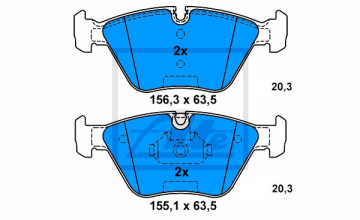 BMW 3 Serisi E46 M3 Ön Fren Balatası 1999-2005 ATE ORIGINAL