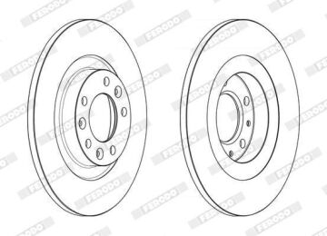 Citroen C5 Aircross Arka Fren Diski 1.2 Hybrid 145 Beygir 290 mm Çap 2018-2025 FERODO