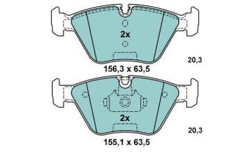 BMW 3 Serisi E46 M3 Performanslı Seramik Ön Fren Balatası 1999-2005 ATE SERAMİK