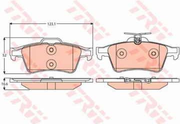 Ford Focus 2 Arka Fren Balatası 2005-2011 TRW