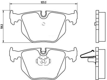 BMW 3 Serisi E46 M3 Arka Fren Balatası 1999-2005 BREMBO