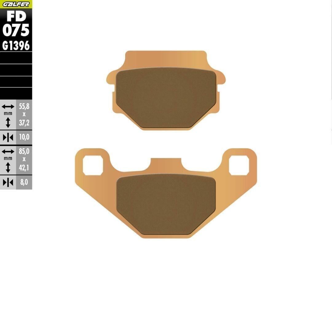 Kymco Agility City 125 Arka Fren Balatası 2009 2017 Arası GALFER SİNTER METAL OFF ROAD