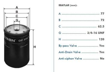 Volkswagen New Beetle Yağ Filtresi 2.0 115 Beygir 1998-2011 FILTRON