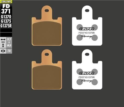 Kawasaki Gtr 1400 Ön Fren Balatası 2007 2009 Arası GALFER SİNTER METAL SERAMİK SPORT RACİNG