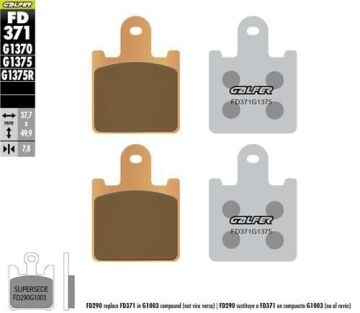 Kawasaki Gtr 1400 Ön Fren Balatası 2010 2015 Arası GALFER SİNTER METAL SERAMİK SPORT