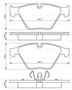 BMW 3 Serisi E92 320d Ön Fren Balatası 2007-2012 BOSCH