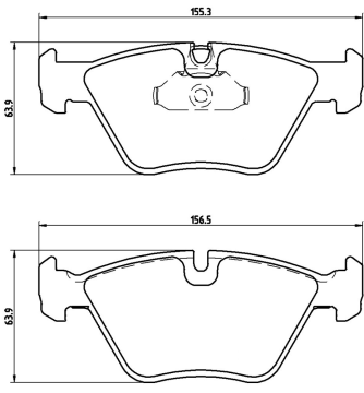 BMW 5 Serisi E39 Ön Fren Balatası 525i 1996-2003 BREMBO