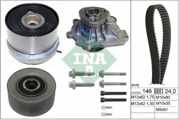 Opel Vectra C Devirdaimli Triger Seti 1.6 16V 105 Beygir Z16XEP Motor 2002-2008 INA