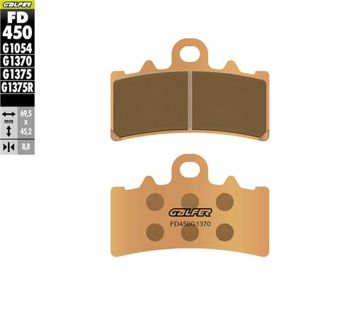 KTM 125 DUKE Ön Fren Balatası ABS'li Modellere 2011-2016 GALFER SİNTER METAL