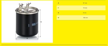 Mercedes E Serisi W212 Kasa E250 CDI Mazot Filtresi 2.2 204 Beygir Entegre Isıtmasız Motor No 30217547 Öncesi A6420901652 2009-2015 MANN