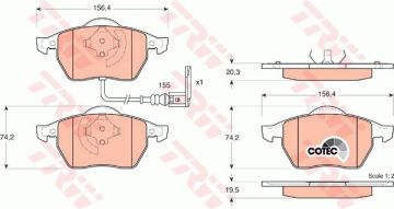 Volkswagen New Beetle Ön Fren Balatası 1.8 Turbo 1998-2011 TRW