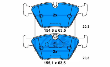 BMW 5 Serisi E39 525i Ön Fren Balatası 1996-2003 ATE ORIGINAL