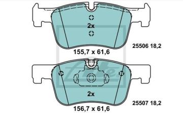 BMW 3 Serisi F30 320i Performanslı Seramik Ön Fren Balatası 2012 Sonrası ATE Seramik