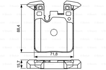 BMW 4 Serisi F32 Kasa M Performance Arka Fren Balatası 2014-2020 BOSCH