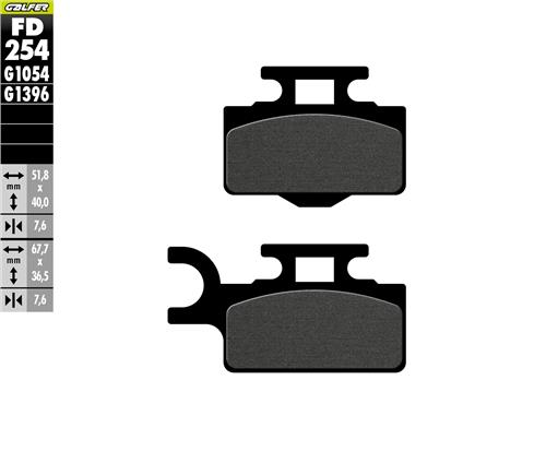 Kawasaki Kx 65 Ön Fren Balatası 2024 Sonrası GALFER YARI METAL