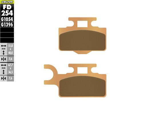 Kawasaki Kx 65 Ön Fren Balatası 2024 Sonrası GALFER SİNTER METAL OFF ROAD