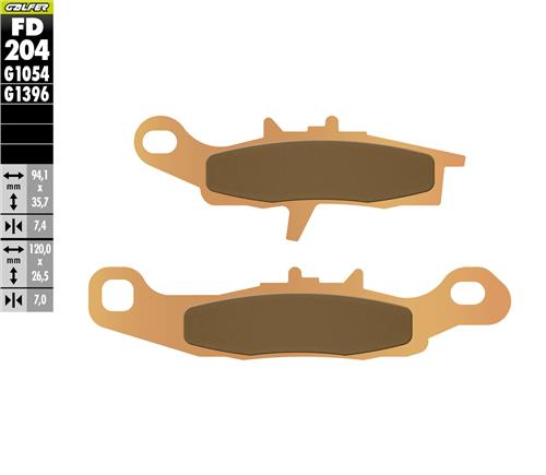 Kawasaki Kx 85 Ön Fren Balatası 2023 Sonrası GALFER SİNTER METAL OFF ROAD