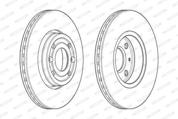 Renault Clio 4 Ön Fren Diski 1.2 16V 75 Beygir 258 mm Çap 2012-2019 FERODO