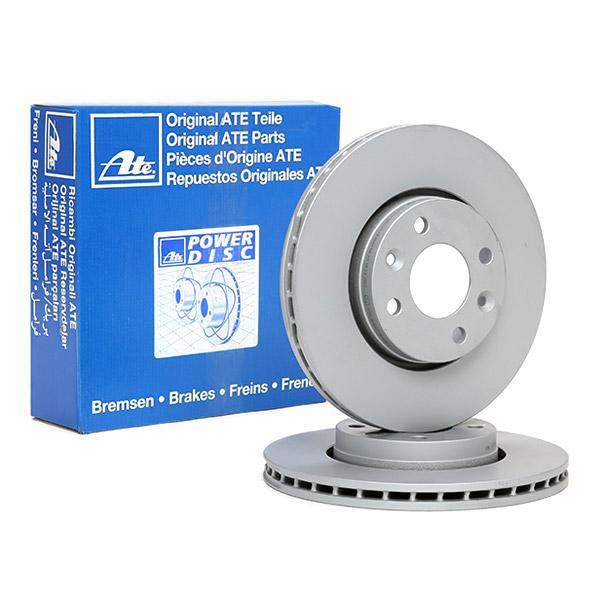 Renault Clio 4 Ön Fren Diski 1.2 16V 75 Beygir 258 mm Çap 2012-2019 ATE ORIGINAL