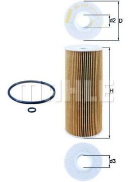 Audi A4 Yağ Filtresi 2.0 TDI 140 Beygir 2005-2008 KNECHT / MAHLE
