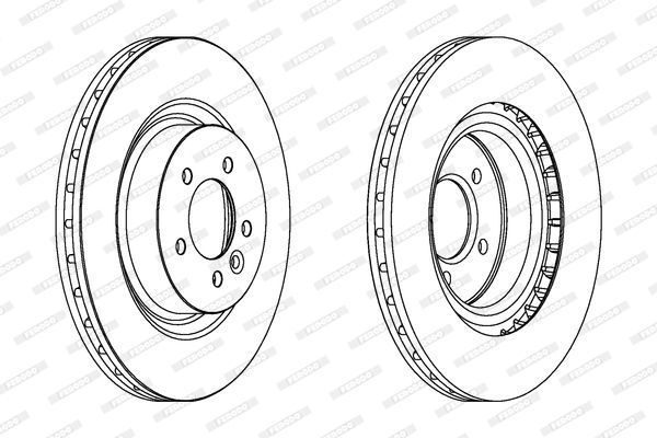Range Rover Sport Ön Fren Diski 4.2 Supercharged 360 mm Çap 2005-2013 FERODO