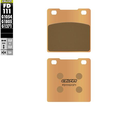 Suzuki GSF 1200 Bandit S Arka Fren Balatası 2000 2005 Arası GALFER SİNTER METAL